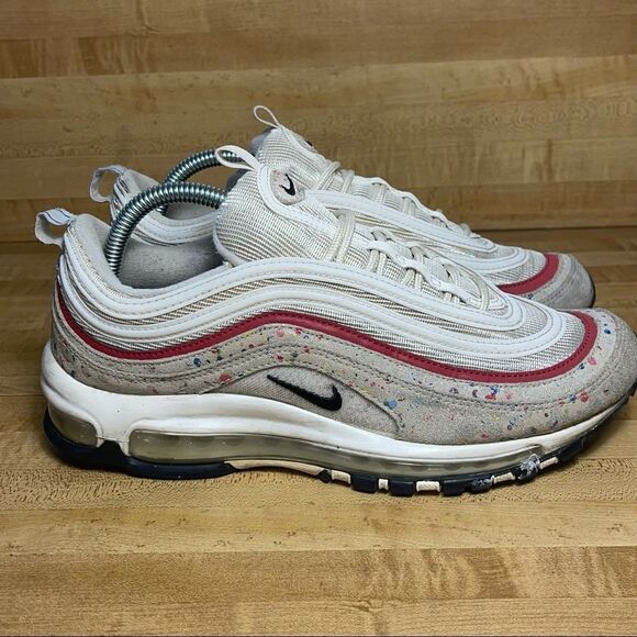 RARE Nike Air Max 97 Premium Paint Splatter 8.5 - Picture 1 of 8
